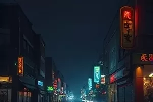 《夜色边界》主视觉，雨夜中的废弃气象站与亮灯窗口