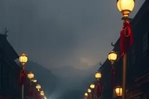 《夜色边界》封面，雪地里的气象观测塔剪影