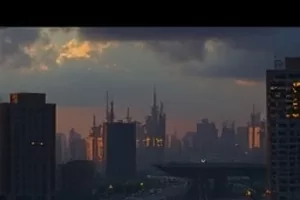 《午夜航线》封面，夜航货轮的甲板与远处航道灯