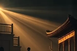 《三月的档案》封面，档案室里整齐排列的牛皮纸卷宗